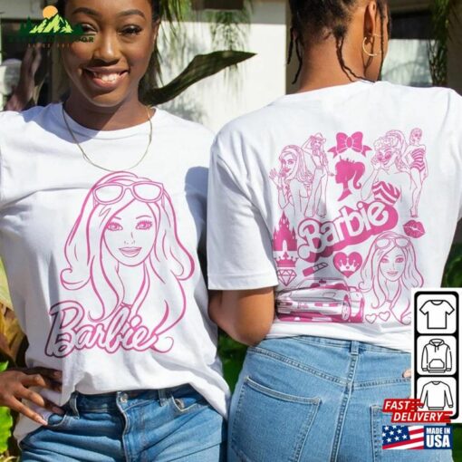 Barbie Movie Doodle Art Shirt 2 Side Princess New 2023 Sweatshirt Hoodie Gift For Fan Da1406dt V1 T-Shirt