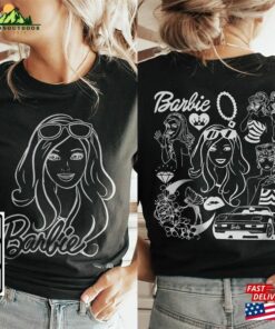 Barbie Movie Doodle Art Shirt 2 Side Princess New Movies 2023 Sweatshirt Hoodie Gift For Fan Da1406dt Unisex Classic