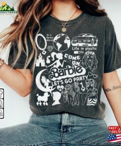 Barbie Movie Doodle Art Shirt Funny Princess Barbies New 2023 Sweatshirt Hoodie Gift For Fan Da1406dt Unisex