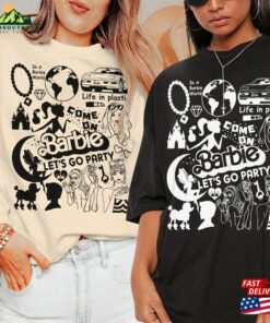 Barbie Movie Doodle Art Shirt Funny Princess Barbies New 2023 Sweatshirt Hoodie Gift For Fan Da1406dt Unisex