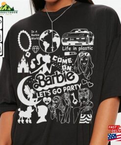 Barbie Movie Doodle Art Shirt Funny Princess Barbies New 2023 Sweatshirt Hoodie Gift For Fan Da1406dt Unisex 3