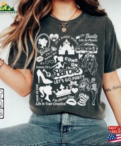 Barbie Movie Doodle Art Shirt Funny Princess Barbies New Movies 2023 Concert Sweatshirt Hoodie Gift For Fan Da1406dt Unisex T-Shirt