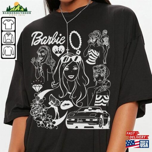 Barbie Movie Doodle Art Shirt Funny Princess New Movies 2023 Sweatshirt Hoodie Gift For Fan Da1406dt T-Shirt