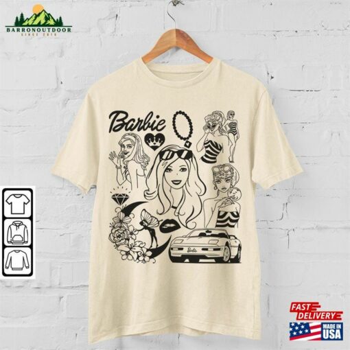 Barbie Movie Doodle Art Shirt Funny Princess New Movies 2023 Sweatshirt Hoodie Gift For Fan Da1406dt T-Shirt