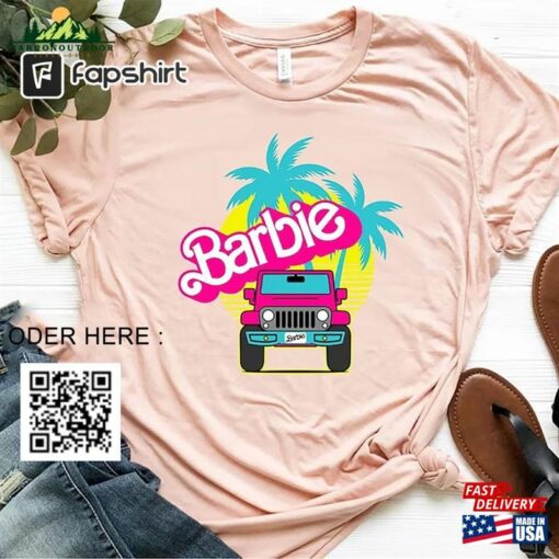 Barbie Offroad 4X4 Pink Car T-Shirt Malibu Movie 2023 Classic Hoodie