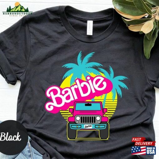 Barbie Offroad 4X4 Pink Car T-Shirt Malibu Movie 2023 Unisex