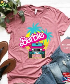 Barbie Offroad 4X4 Pink Car T Shirt Malibu Movie 2023 Unisex 3