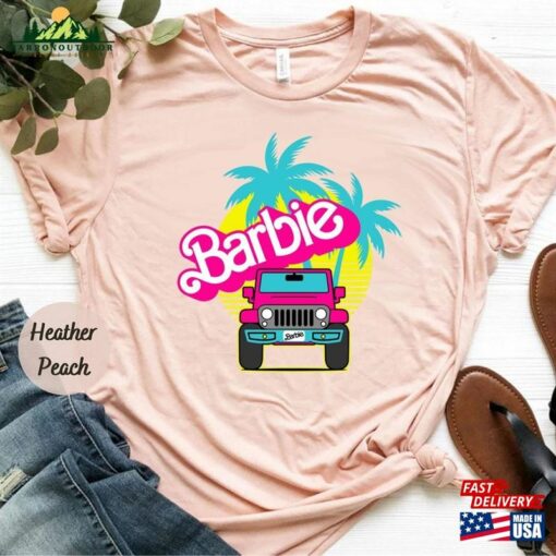 Barbie Offroad 4X4 Pink Car T-Shirt Malibu Movie 2023 Unisex