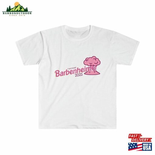 Barbie Oppenheimer 2023 Cinema Funny Movie Barbenheimer Barbieheimer Unisex Softstyle T-Shirt Sweatshirt