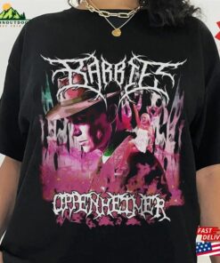 Barbie Oppenheimer Black Metal Shirt Christopher Nolan Margot Robbie Classic Sweatshirt Barbie Oppenheimer Black Metal Shirt Christopher Nolan Margot Robbie Classic Sweatshirt