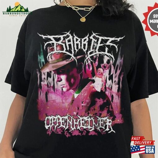 Barbie Oppenheimer Black Metal Shirt Christopher Nolan Margot Robbie Classic Sweatshirt