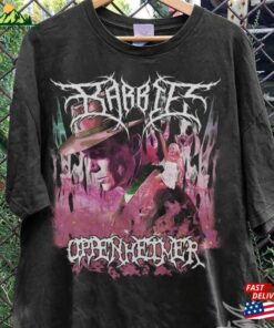 Barbie Oppenheimer Black Metal Shirt Movie 2023 Retro Vintage Graphic Sweatshirt Hoodie