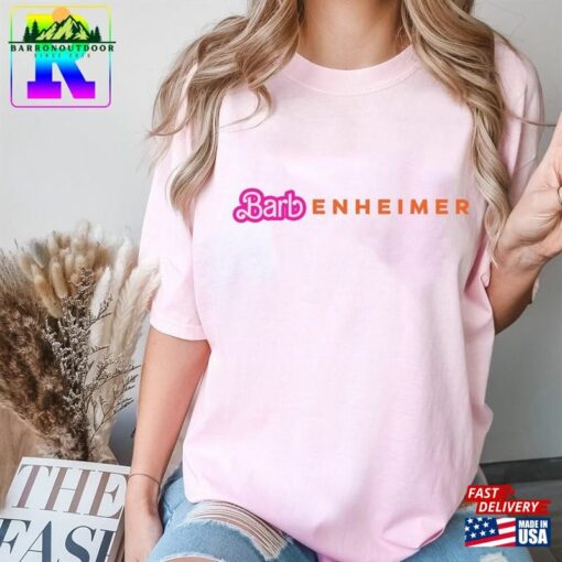 Barbie Oppenheimer Logo Comfort Colors Shirt Barbieheimer Active Funny Movie Tee Hoodie Sweatshirt