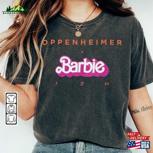 Barbie Oppenheimer Movie Shirt Barbieheimer Active 2023 Hoodie T-Shirt