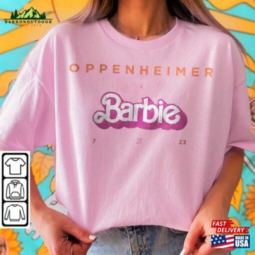 Barbie Oppenheimer Movie Shirt Barbieheimer Active 2023 Hoodie T-Shirt