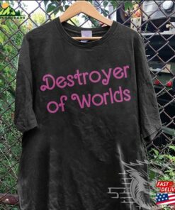 Barbie Oppenheimer Movie Shirt Destroyer Of Worlds Inspired Bootleg Tee Hoodie Classic Barbie Oppenheimer Movie Shirt Destroyer Of Worlds Inspired Bootleg Tee Hoodie Classic