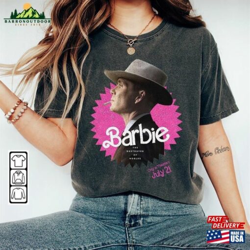 Barbie Oppenheimer Movie Shirt Funny Inspired Bootleg Tee T-Shirt Classic