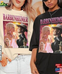 Barbie Oppenheimer Movie Shirt Funny V1 Inspired Bootleg Tee Hoodie Sweatshirt 2 Barbie Oppenheimer Movie Shirt Funny V1 Inspired Bootleg Tee Hoodie Sweatshirt 3