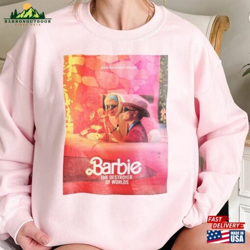 Barbie Oppenheimer Shirt Barbieheimer Active Funny Movie T-Shirt Hoodie