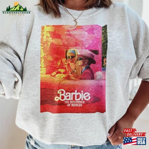 Barbie Oppenheimer Shirt Barbieheimer Active Funny Movie T-Shirt Hoodie