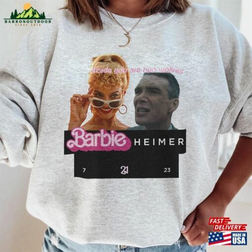 Barbie Oppenheimer Shirt Barbieheimer Active Funny Movie T-Shirt Sweatshirt