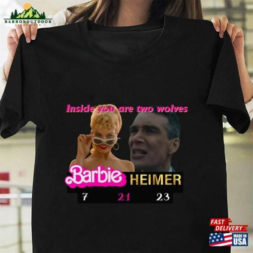 Barbie Oppenheimer Shirt Barbieheimer Active Funny Movie Unisex Classic