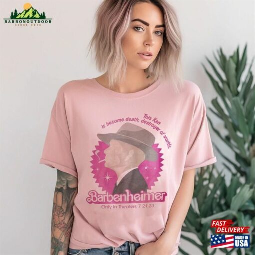 Barbie Oppenheimer Shirt New Barbieheimer Funny Movie 2023 Unisex Tee Sweatshirt T-Shirt Hoodie