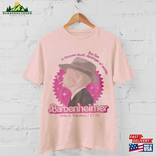 Barbie Oppenheimer Shirt New Barbieheimer Funny Movie 2023 Unisex Tee Sweatshirt T-Shirt Hoodie