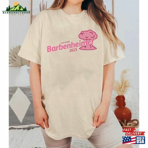 Barbie Oppenheimer T-Shirt I Survived Barbenheimer Shirt Movie Inspired Sweatshirt