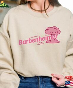 Barbie Oppenheimer T-Shirt I Survived Barbenheimer Shirt Movie Inspired Sweatshirt 2 Barbie Oppenheimer T Shirt I Survived Barbenheimer Shirt Movie Inspired Sweatshirt 3