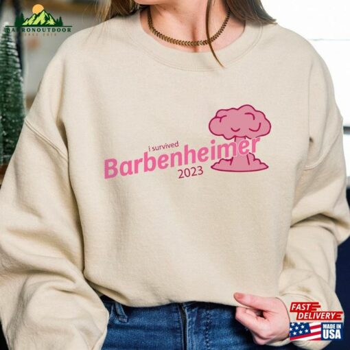 Barbie Oppenheimer T-Shirt I Survived Barbenheimer Shirt Movie Inspired Sweatshirt