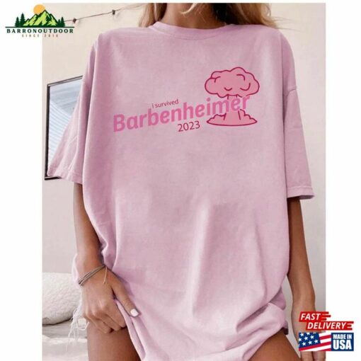 Barbie Oppenheimer T-Shirt I Survived Barbenheimer Shirt Movie Inspired Sweatshirt