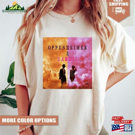 Barbie Oppenheimer Tee Funny T-Shirt Movie Inspired Shirt Classic