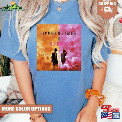 Barbie Oppenheimer Tee Funny T-Shirt Movie Inspired Shirt Classic