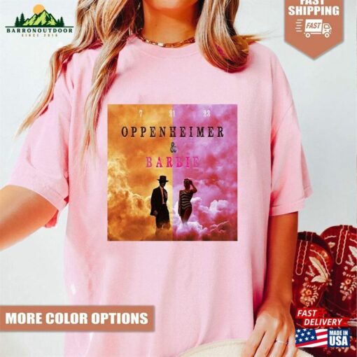 Barbie Oppenheimer Tee Funny T-Shirt Movie Inspired Shirt Classic