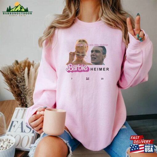 Barbie Oppenheimer Unisex Shirt Barbieheimer Active Funny Movie Sweatshirt