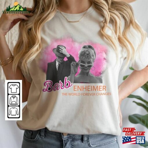 Barbie Oppenheimer V3 Movie Shirt Inspired Bootleg Tee Unisex Classic