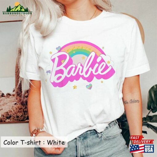 Barbie Rainbow Birthday T-Shirt Women Party Girls Shirt Sweatshirt Unisex