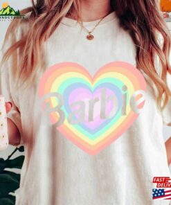 Barbie Rainbow Heart Shirt In Hoodie T-Shirt