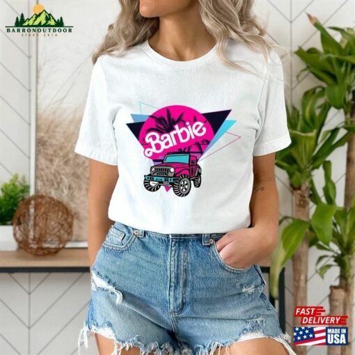 Barbie Shirt Retro Car Jeep T-Shirt Hoodie