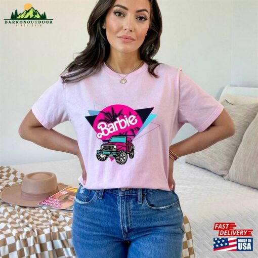 Barbie Shirt Retro Car Jeep T-Shirt Hoodie