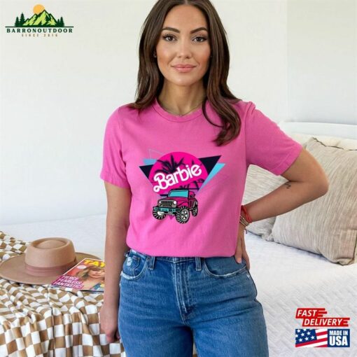 Barbie Shirt Retro Car Jeep T-Shirt Hoodie