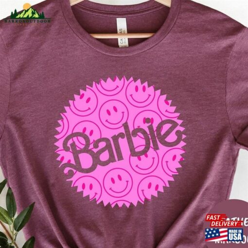 Barbie Smile T-Shirt Pink Fan Tee Come On Hoodie Sweatshirt