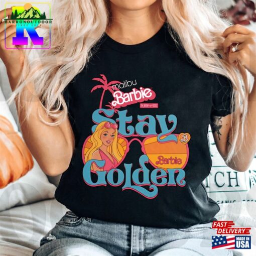 Barbie Stay Golden Comfort Colors Shirt Malibu Unisex T-Shirt