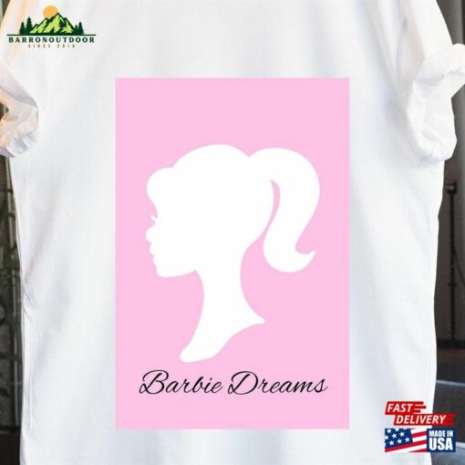 Barbie T-Shirt Mock Up White Shirt Mockup Classic Sweatshirt