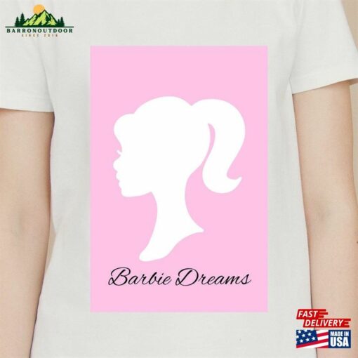 Barbie T-Shirt Mock Up White Shirt Mockup Classic Sweatshirt