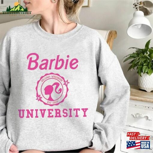 Barbie University Willows Wisconsin Est 1959 Shirt Girl Gift For Lover Hoodie Sweatshirt