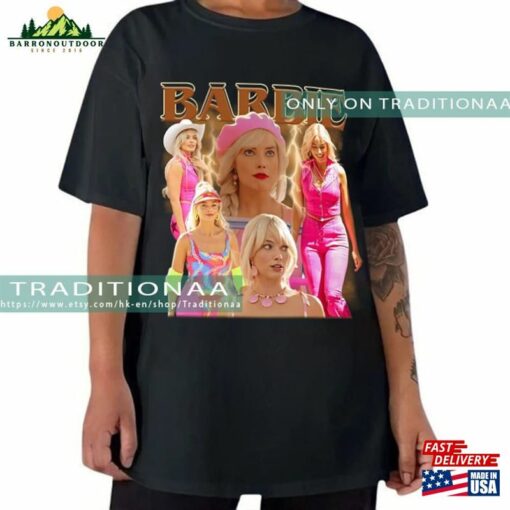 Barbie Vintage Bootleg Tee Margot Robbie Graphic Shirt Unisex Classic