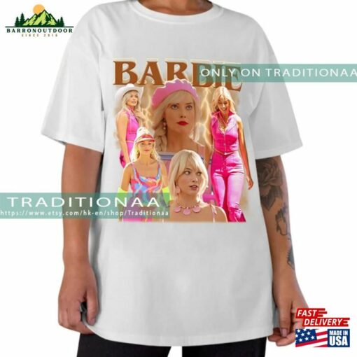 Barbie Vintage Bootleg Tee Margot Robbie Graphic Shirt Unisex Classic