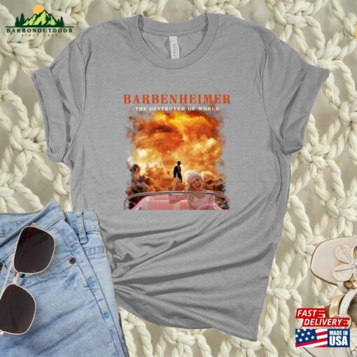 Barbie Vs Oppenheimer 2023 Shirt Barbenheimer Unisex Classic